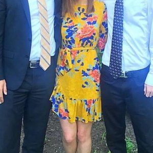 Hello Molly Yellow Floral Dress